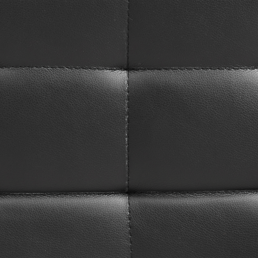 Aufbewahrungshocker MICHIGAN Kunstleder 72 cm 42 cm Schwarz