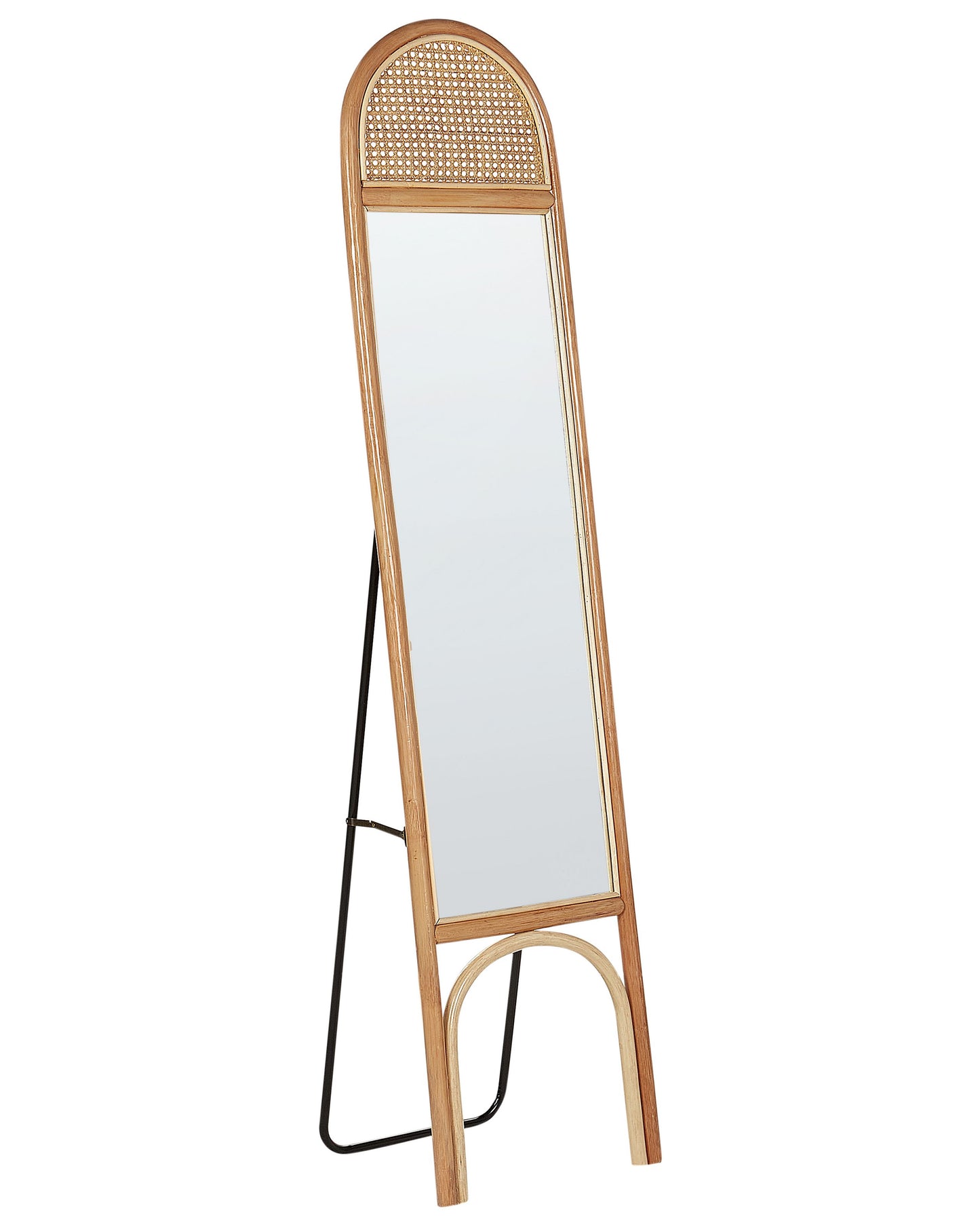 Standspiegel BRUSSEY 170 cm Rattan Naturfarben