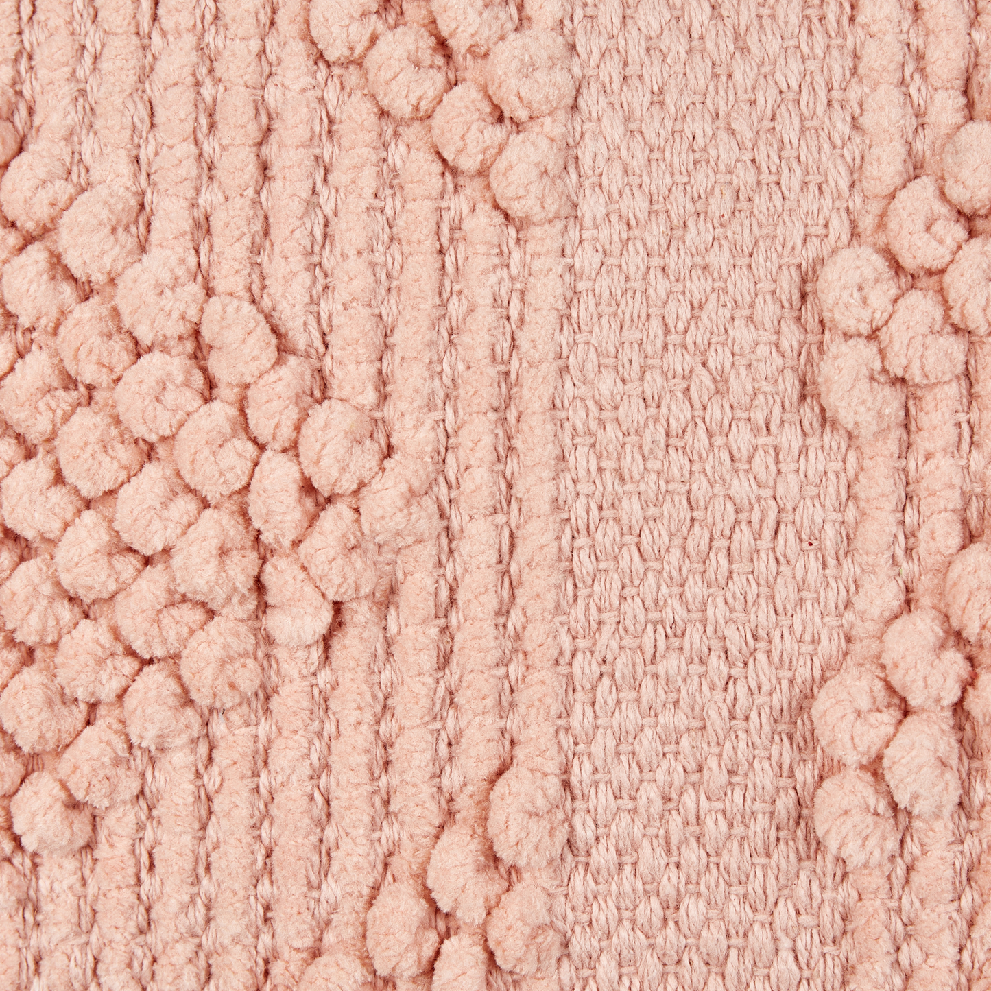 Dekokissen 2er Set VALVARIA Baumwolle 30 x 50 cm Pfirsichrosa ZickZack-Muster