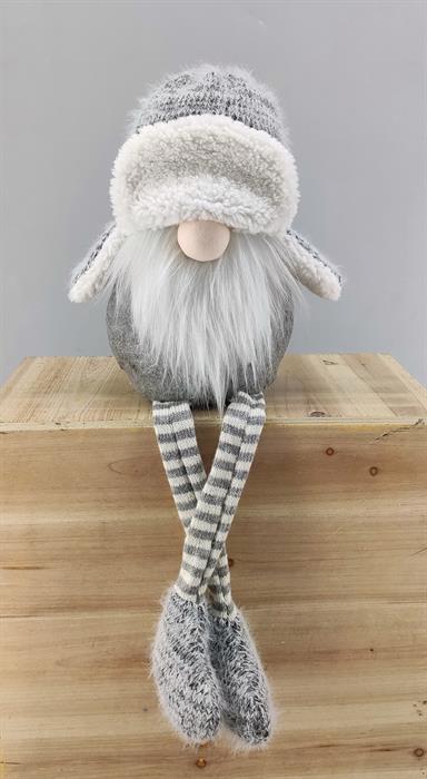 Gnomo decorativo Babbo Natale con cappello da sci
Colore grigio
L:16 cm L:9 cm A:35 cm