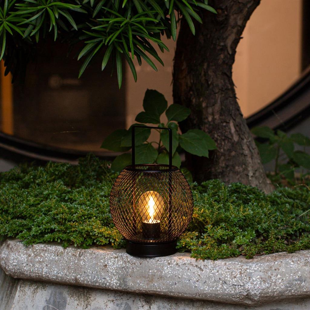 LED Laterne
aus Metall schwarz
H22.5cm