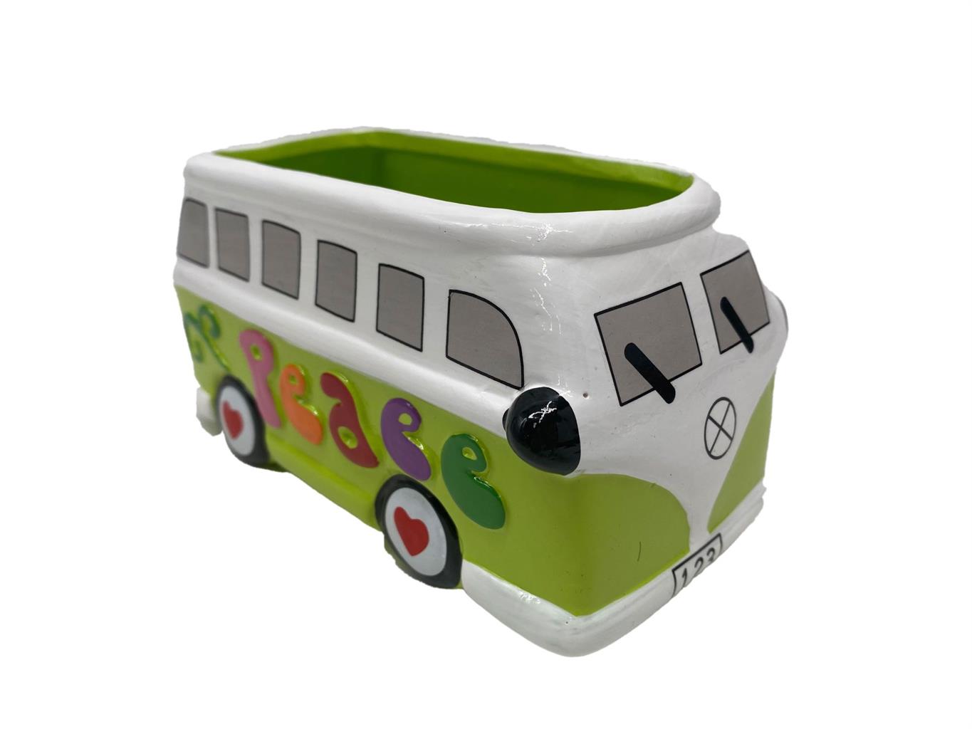 Vase Bus aus Keramik
grün H8.8cm