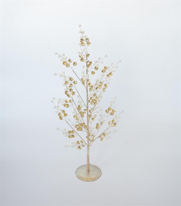 LED Crystal Baum mit Glassteinen
und einer Lichterkette mit
15 LEDs Höhe 35cm
