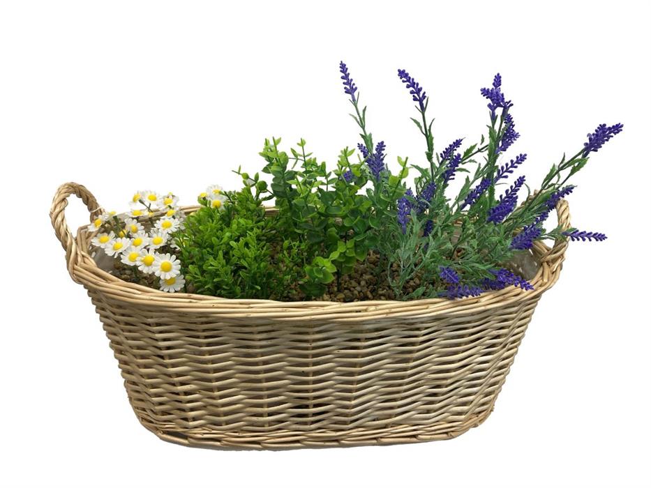 Kunstblumen im Korb
H40cm