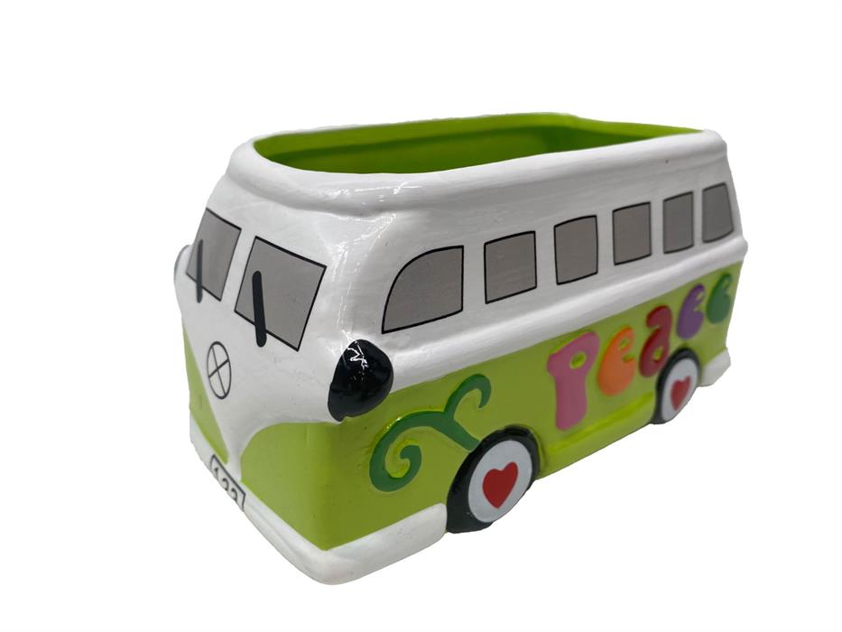 Vase Bus aus Keramik
grün H8.8cm