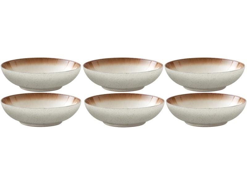 Bitz Suppen- & Pastateller Ø 20 cm, 6 Stück, Beige/Crème