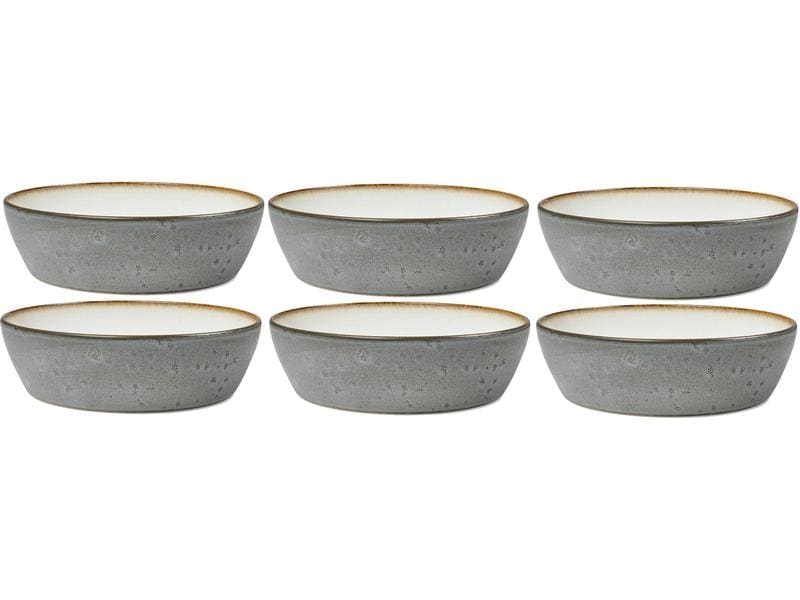 Bitz Ciotole per zuppa 18 cm, 6 pezzi, grigio/crema