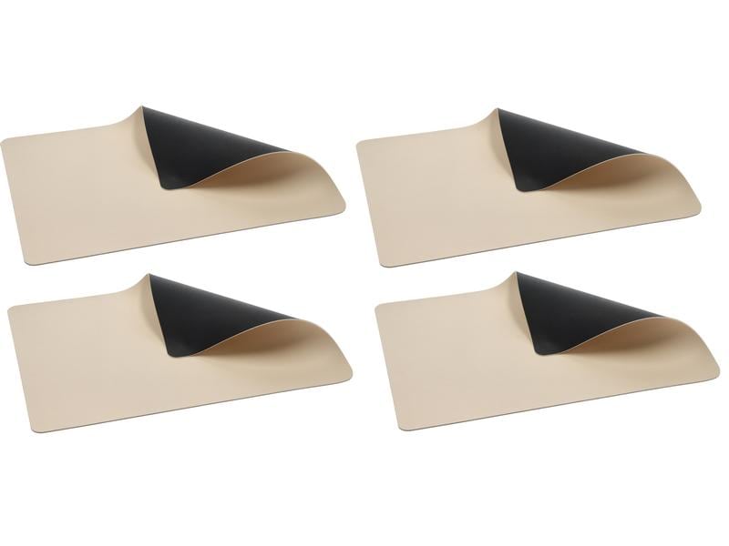 Set de table Bitz 33 cm x 46 cm, lot de 4, jaune/noir