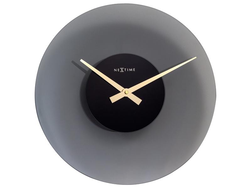 NeXtime Wanduhr Float Ø 40 cm, Grau