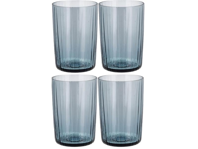 Bitz Trinkglas Kusintha 280 ml, 4 Stück, Dunkelblau