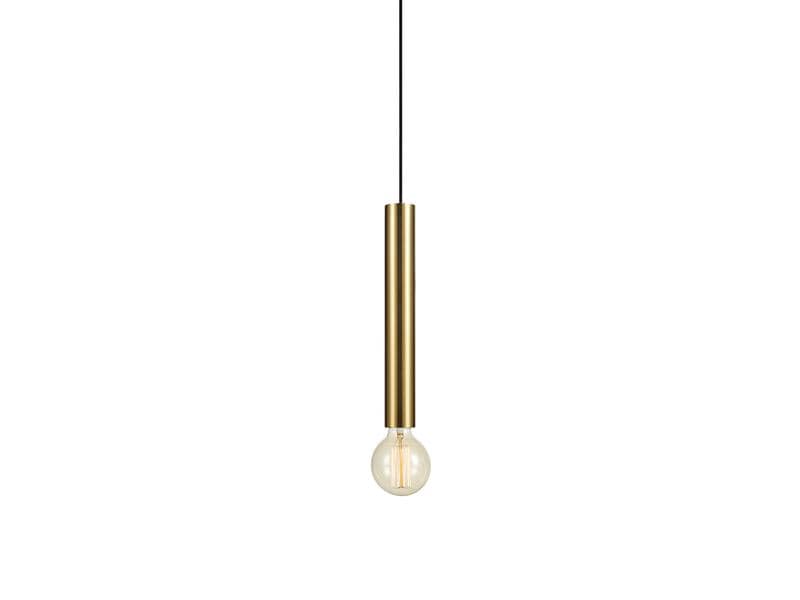 Lampada a sospensione Markslöjd Sencillo, E27, massimo 40W, ottone