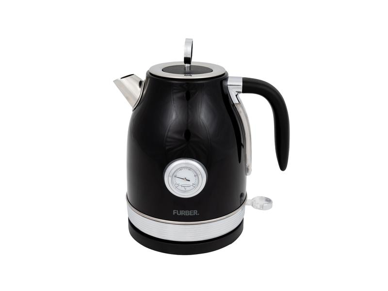 FURBER Bollitore Brando 1,7 l, nero lucido