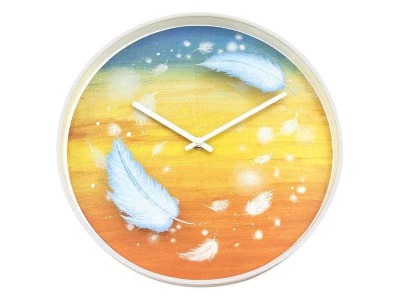 NeXtime horloge murale Plumes multicolore