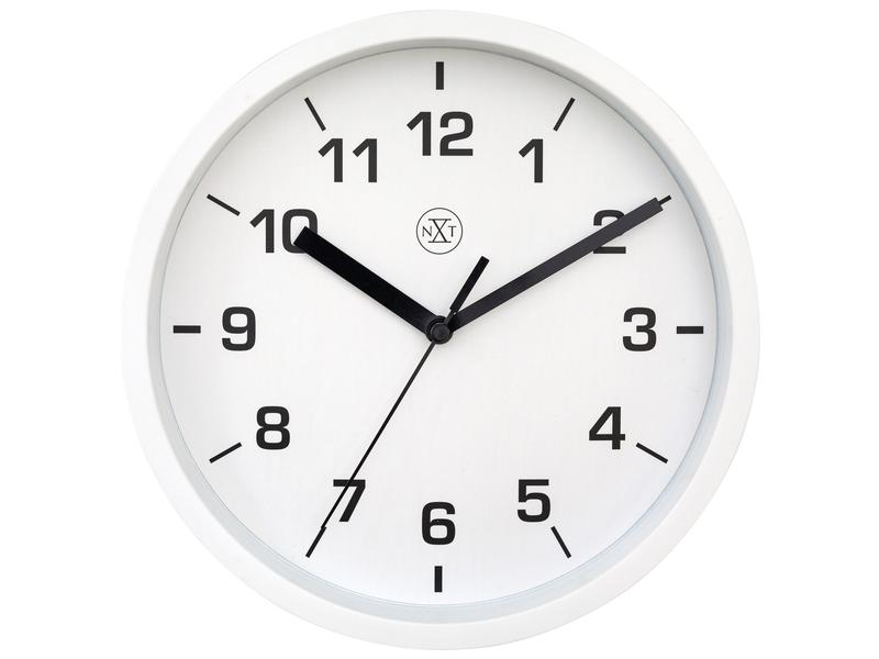 NeXtime Wanduhr Easy Small Weiss