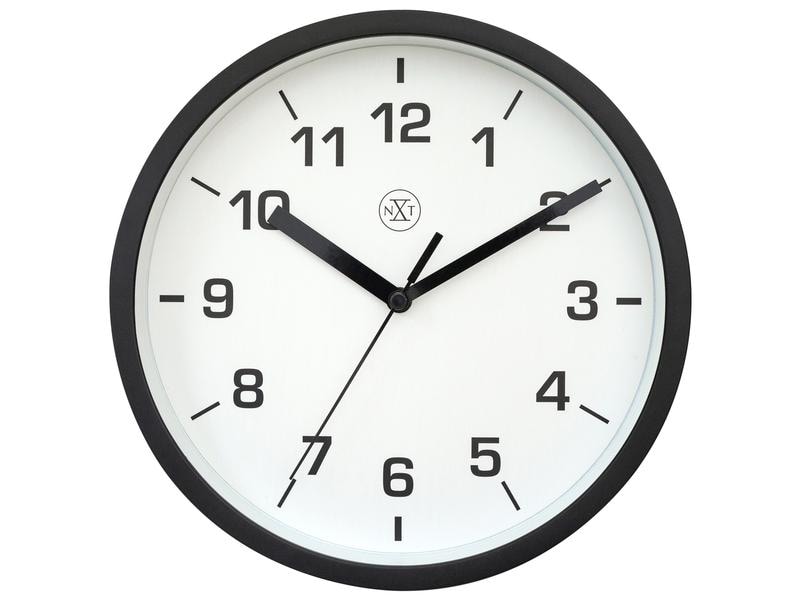 NeXtime Horloge Murale Easy Petite Noir