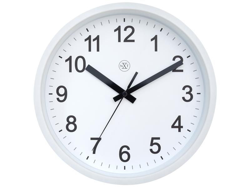 NeXtime Wanduhr Robust Weiss