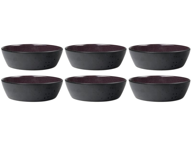 Ciotole per zuppa Bitz 18 cm, 6 pezzi, nero/viola