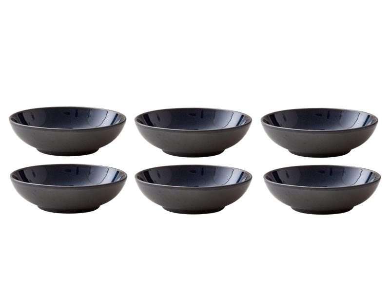 Bitz Suppen- & Pastateller Ø 20 cm, 6 Stück, Schwarz/Dunkelblau