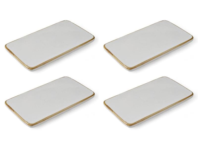 Bitz Servierplatte 4 Stück, Crème
