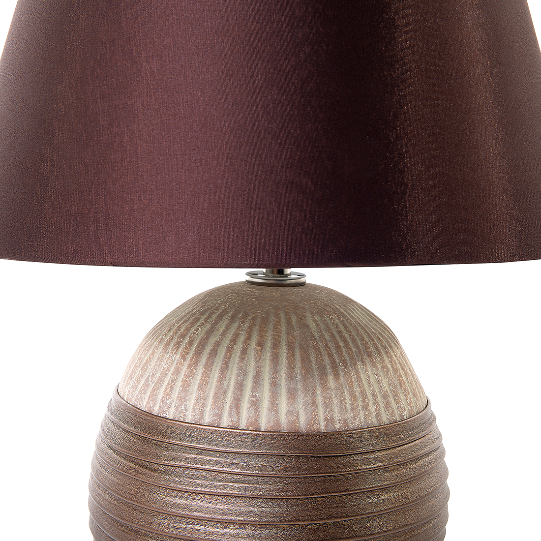 Tischleuchte SADO Porzellan Braun