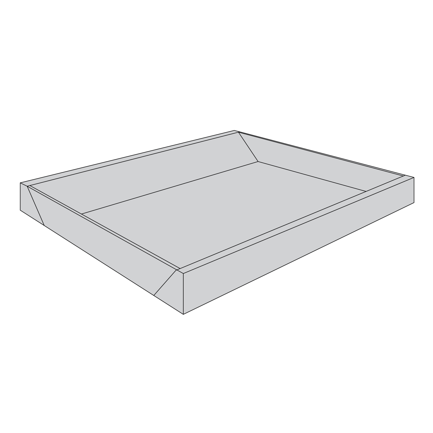 Schaumstoffrahmen für Softside Wasserbetten 160 x 200 cm SIMPLE