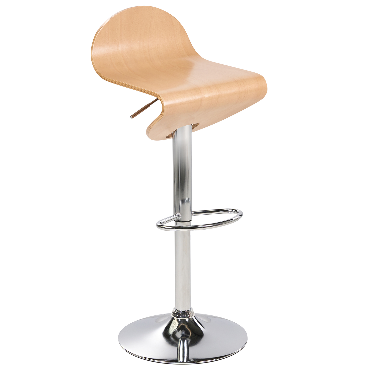 Barhocker 2er Set Heller Holzfarbton LIVERPOOL