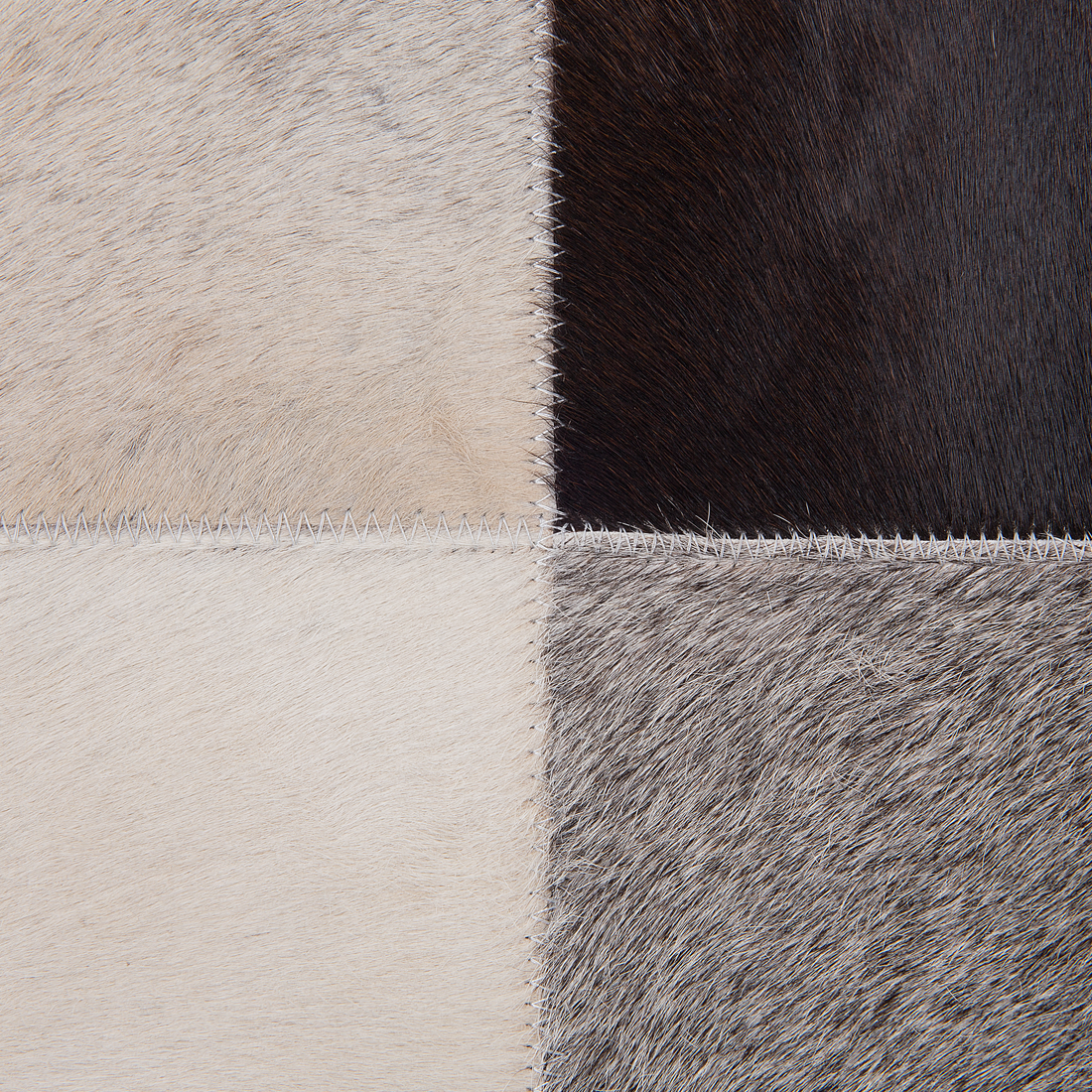 Teppich Kuhfell mehrfarbig 160 x 230 cm Patchwork Kurzflor SOKE