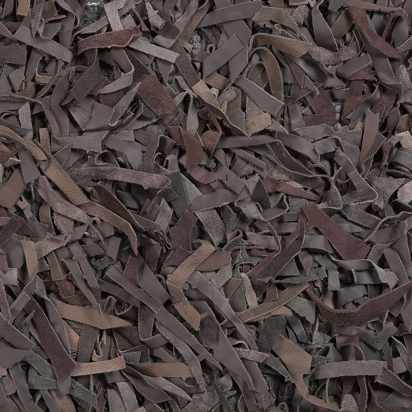 Teppich Leder braun 140 x 200 cm Shaggy MUT