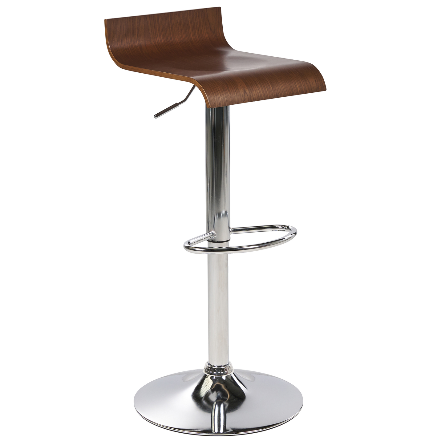 Barhocker 2er Set Dunkler Holzfarbton VALENCIA