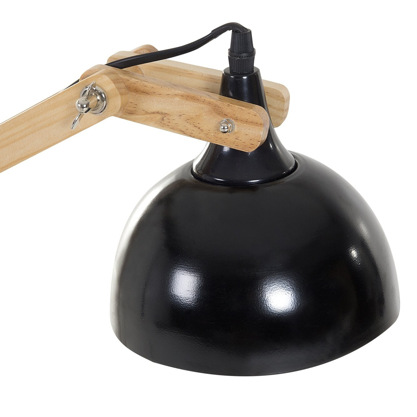 Schreibtischlampe schwarz 53 cm Glockenform SALADO