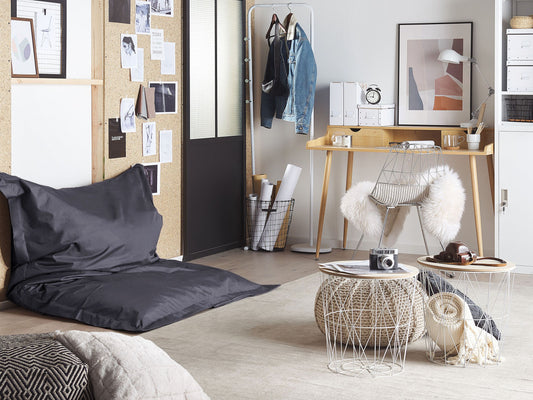 Sitzsack 300 L FUZZY 140 cm 180 cm Schwarz