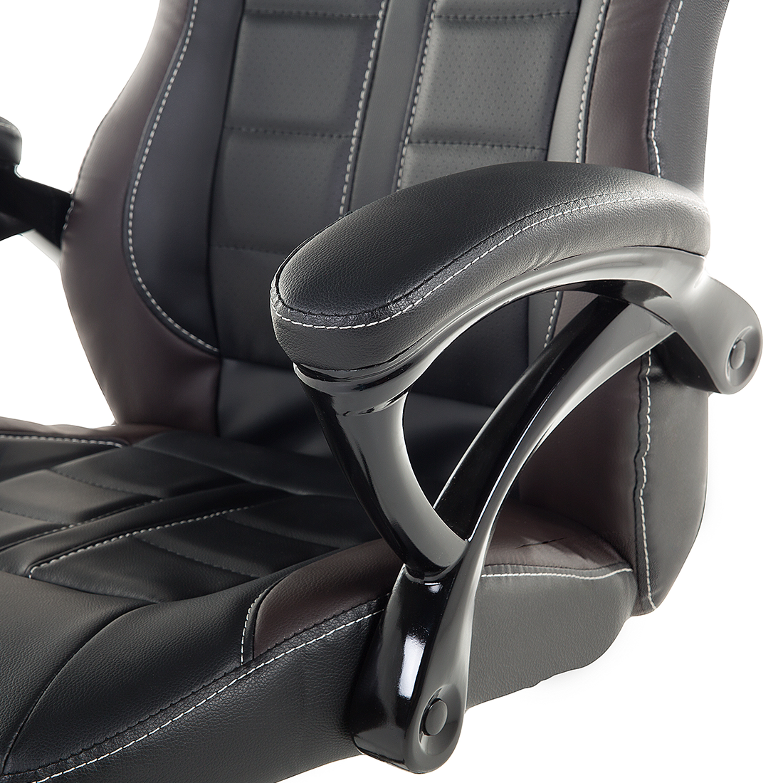 Chefsessel Kunstleder Dunkelbraun PRINCE