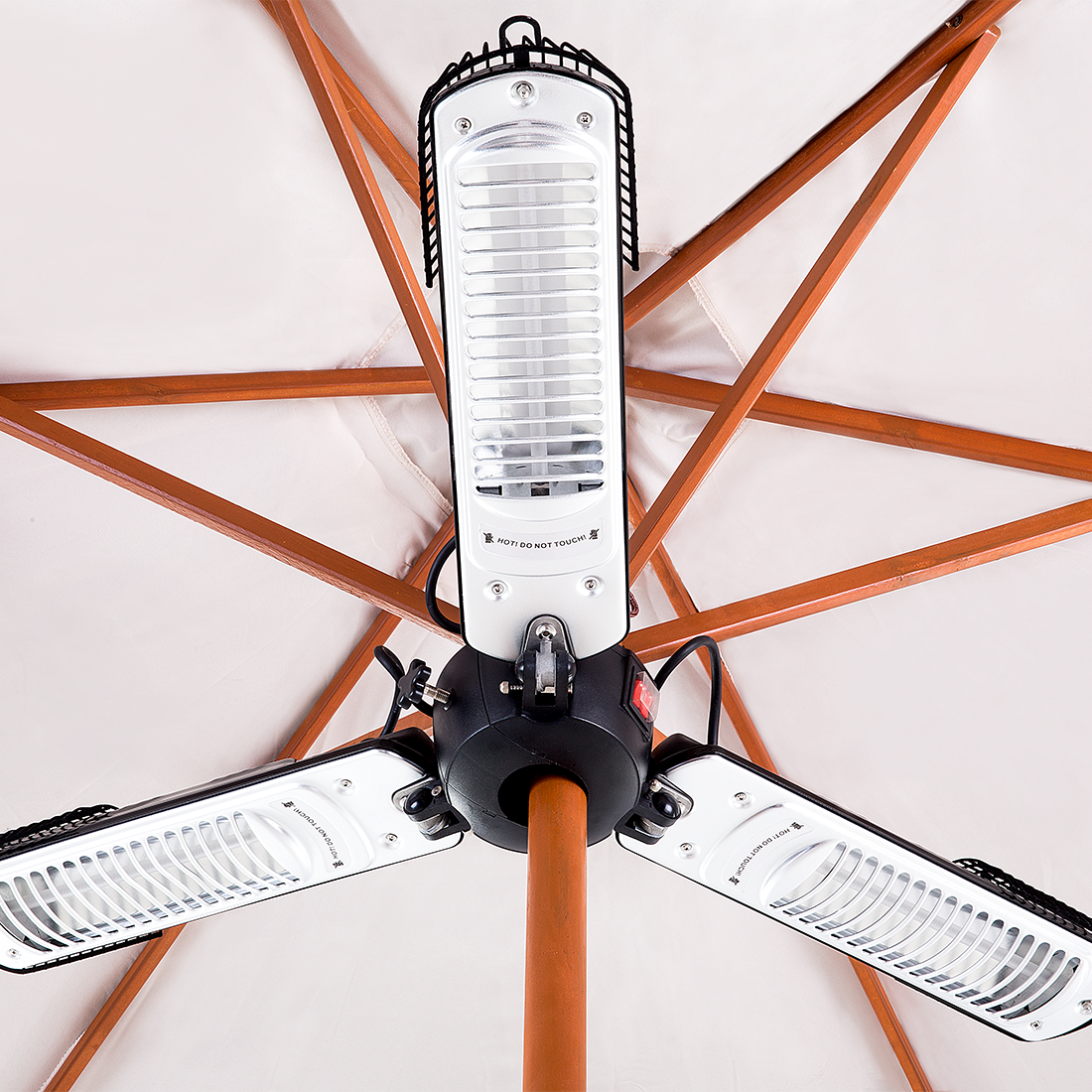 Terrassenstrahler STROMBOLI 2'000 W Schwarz