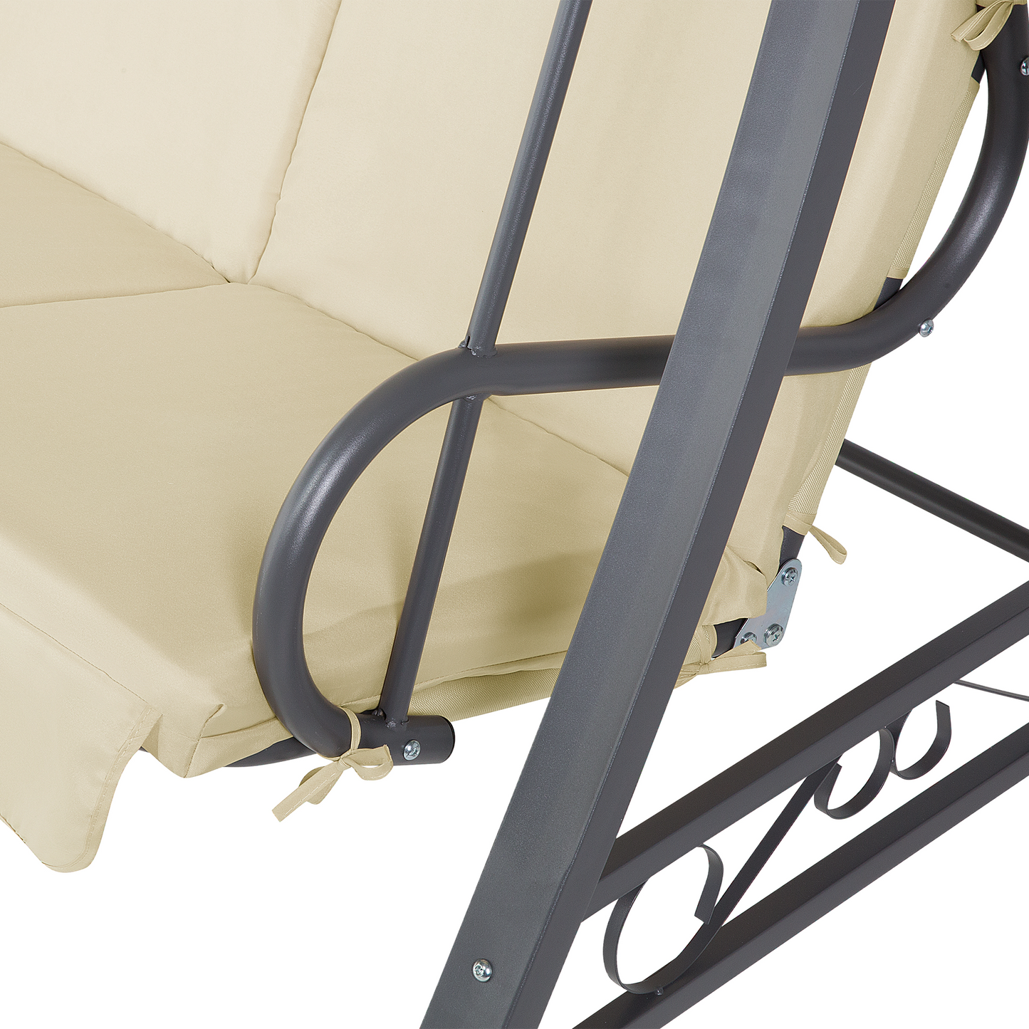 Hollywoodschaukel GARBO Metall Beige