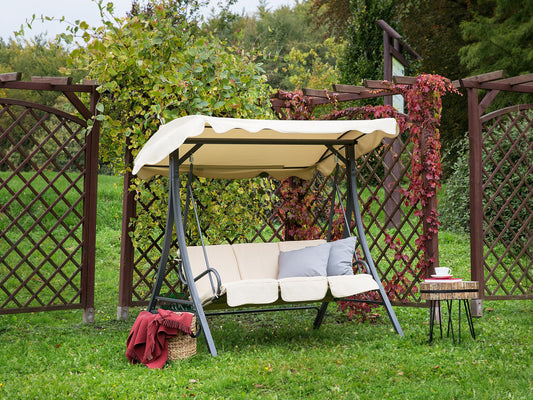 Hollywoodschaukel GARBO Metall Beige