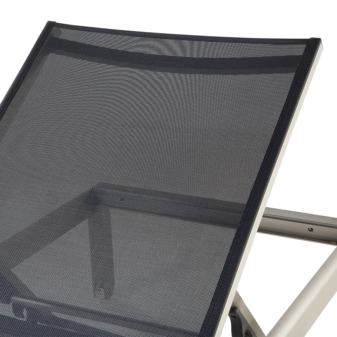 Gartenliege Textilbespannung schwarz FOSSATO