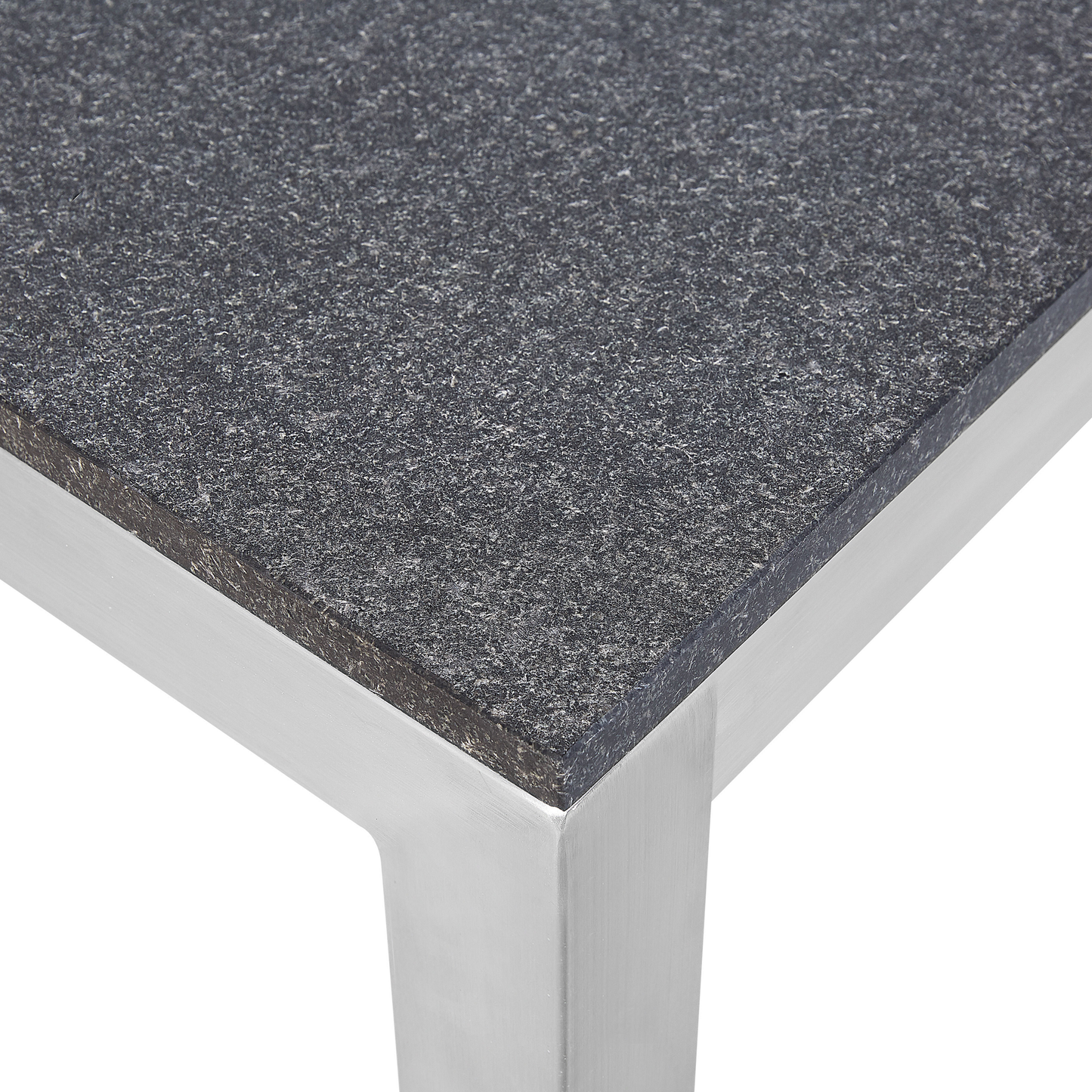Gartentisch GROSSETO 180 cm 90 cm geflammter Granit Graphitgrau