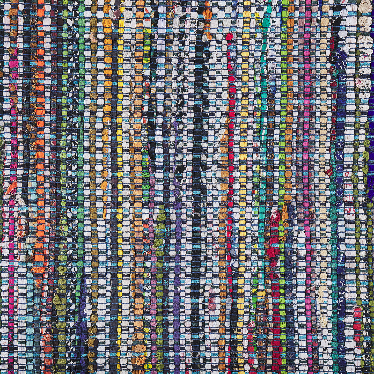 Teppich Baumwolle blau 160 x 230 cm Kurzflor BESNI