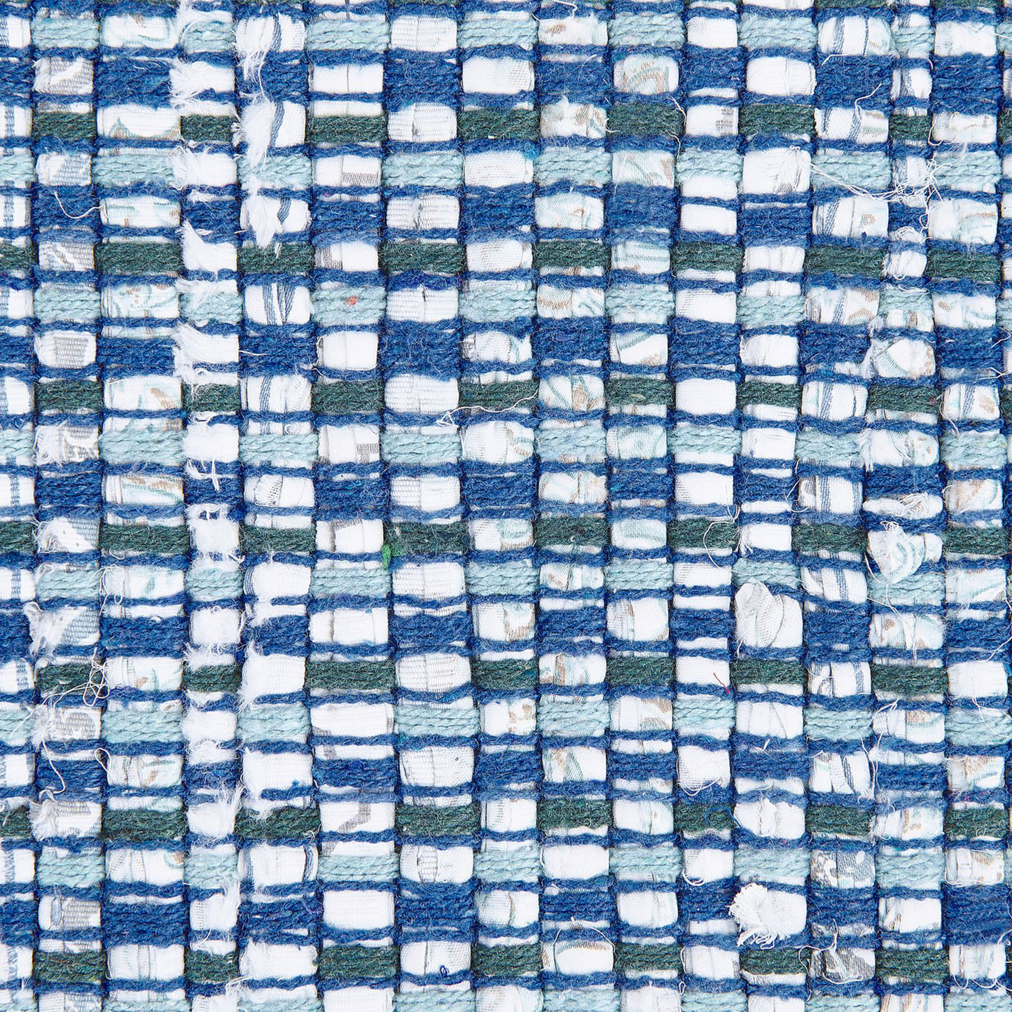 Teppich Baumwolle blau 80 x 150 cm Kurzflor BESNI