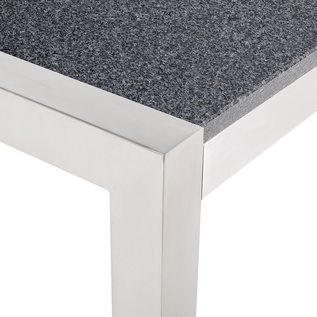 Gartentisch GROSSETO 220 cm 100 cm Polierter Granit Grau