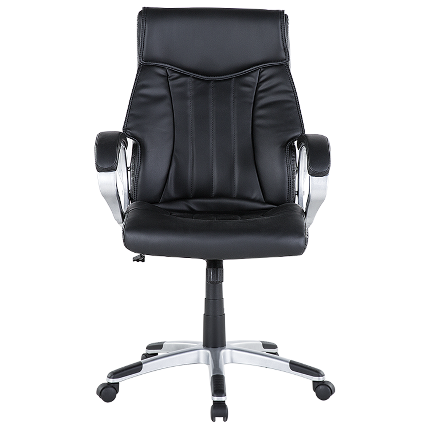 Chefsessel drehbar TRIUMPH Kunstleder Schwarz