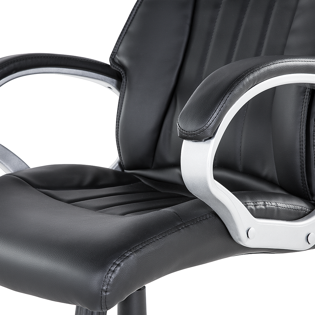 Chefsessel drehbar TRIUMPH Kunstleder Schwarz