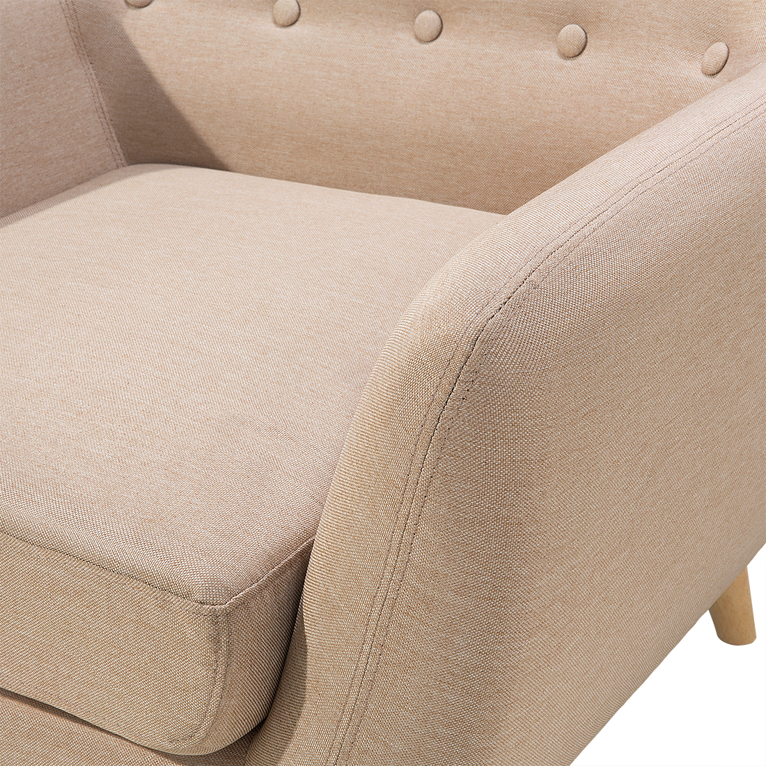 Sessel MOTALA Stoff Beige