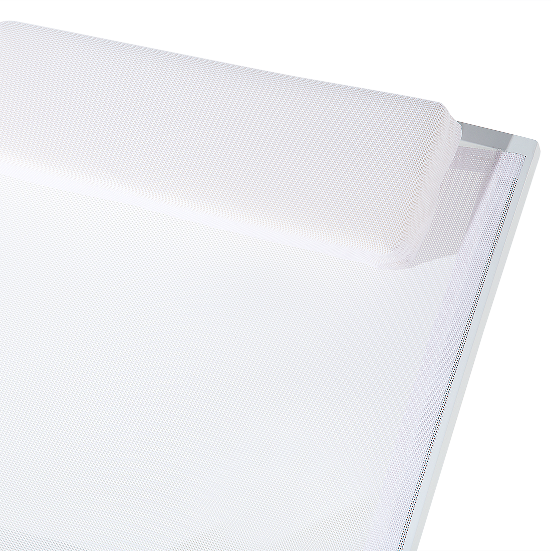 Gartenliege Aluminium Textilbespannung weiss CATANIA II