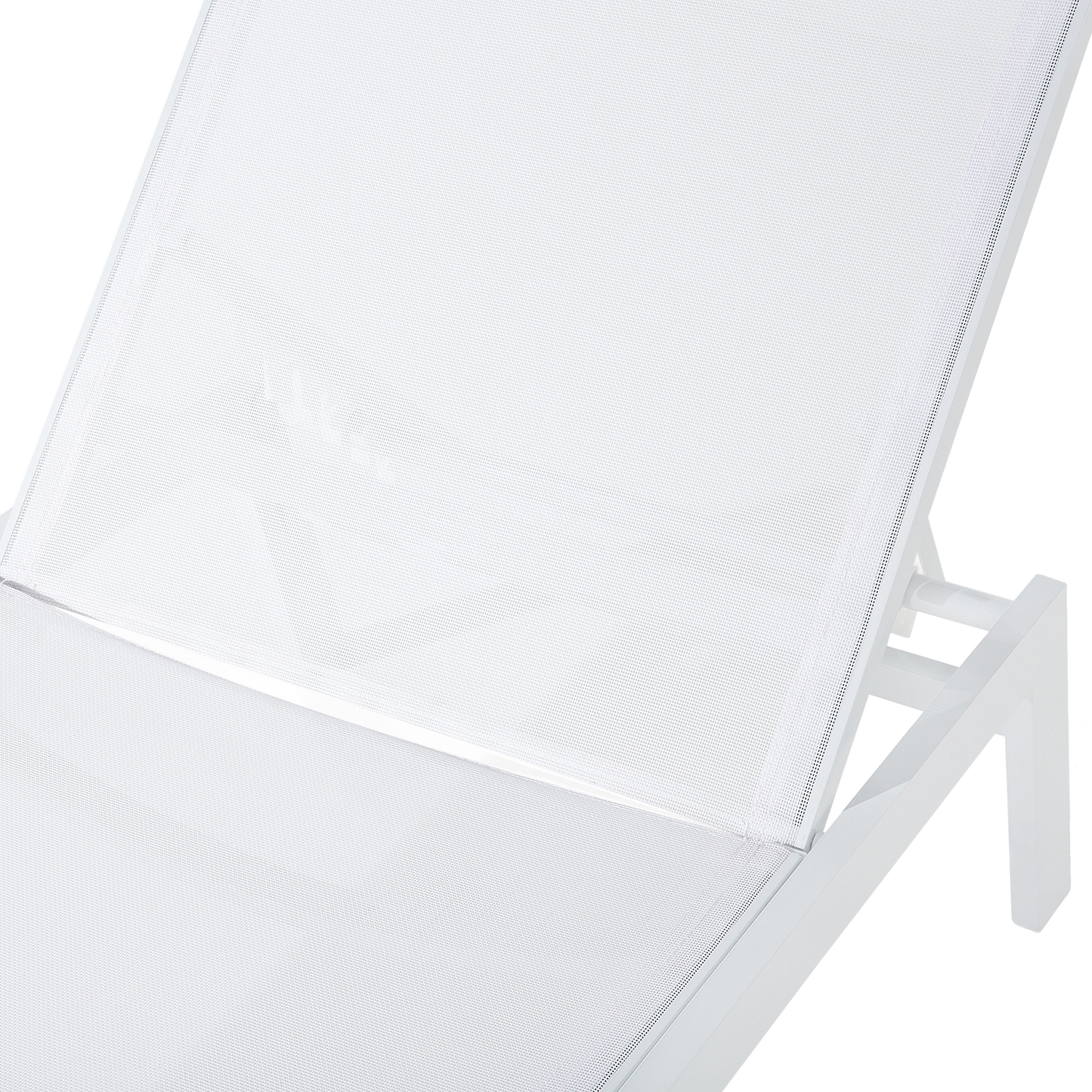 Gartenliege Aluminium Textilbespannung weiss CATANIA II