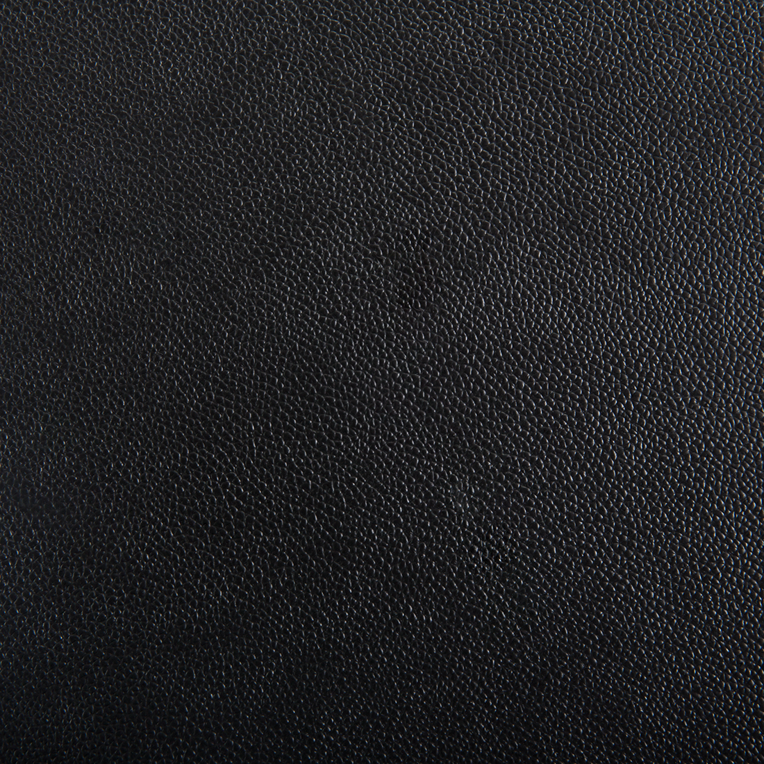 Ottomane Leder schwarz quadratisch 80 x 80 cm LUNGO