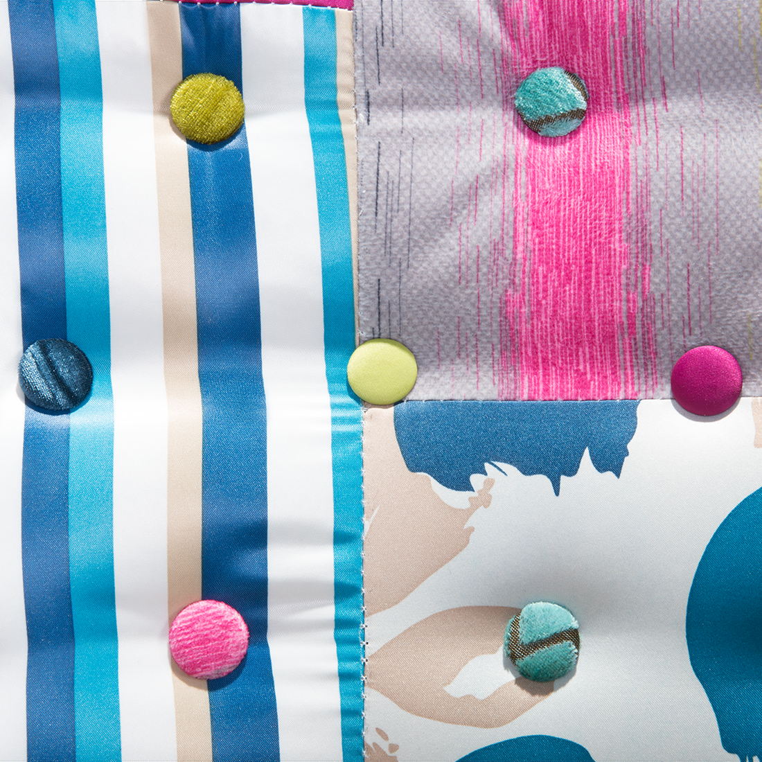 Sessel MANDAL Stoff Bunt