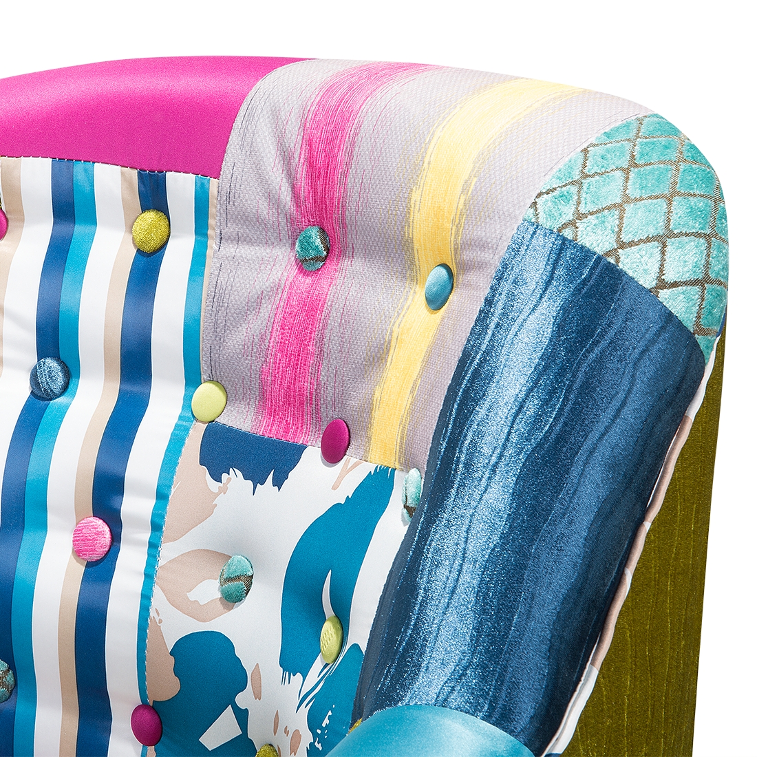 Sessel MANDAL Stoff Bunt