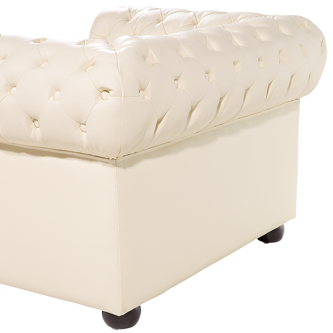 Sessel CHESTERFIELD Echtleder Beige