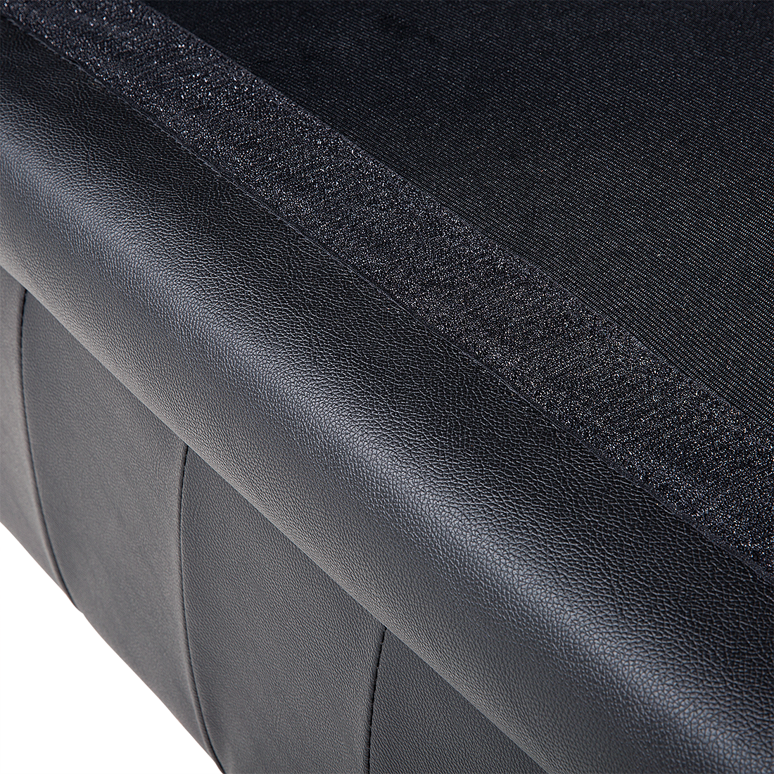 Sofa Leder schwarz CHESTERFIELD